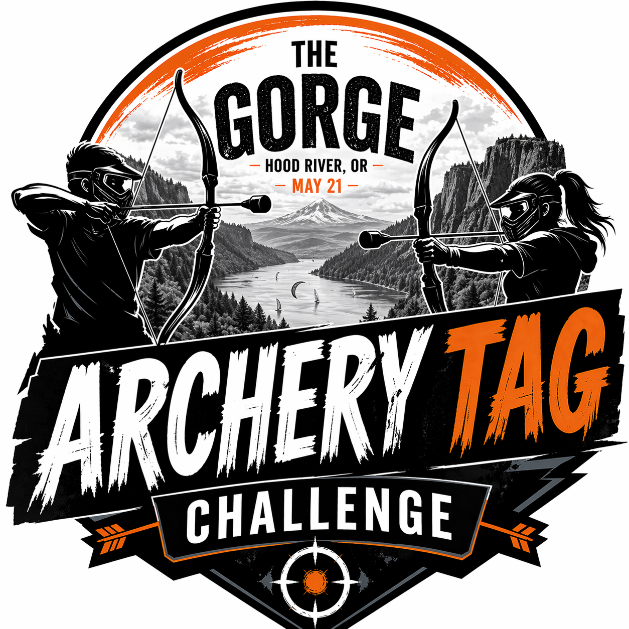 The Gorge Archery Tag Challenge Logo